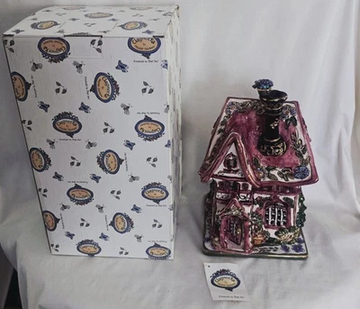 2000 Blue Sky Clayworks Heather Goldminc “Cozy Corner” Tea Light House - Image 1 of 4