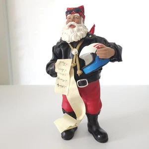 Giacca Moto Bandana Occhiali da Sole Casco Biker Babbo Natale Bella Lista 10" - Foto 1 di 8
