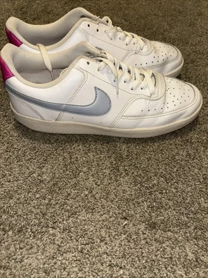 Nike Wmns Court Vision Low'White Hydrogen Blue' size 11, blue and white  - Image 1 of 4