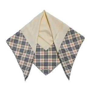 Vintage Burberry Nova check  Handkerchief scarf 22"  - Picture 1 of 7
