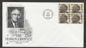 #1284 6c Franklin D. Roosevelt - ArtCraft FDCB4 - Picture 1 of 2