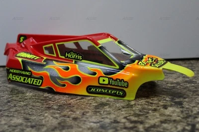 Team Associated Rc10 B6D Driver Ryan Harris Body Very Rare Autographed Race Used - Image 1 of 4