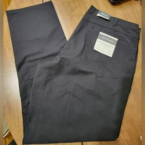 Men's Van Heusen MaxFlex 5 Pocket Pants, Black, Size 38x32, NWT-small defect - Picture 1 of 12