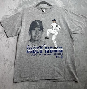 Vintage Hideo Nomo T-Shirt Herren Large The Tornado Los Angeles Dodgers 90s Shadow - Bild 1 von 8