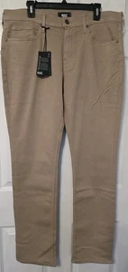 NWT Sz 38 x 33 Men's Paige Federal Jeans Stretch , Toasted Almond, Slim Straight - Picture 1 of 12