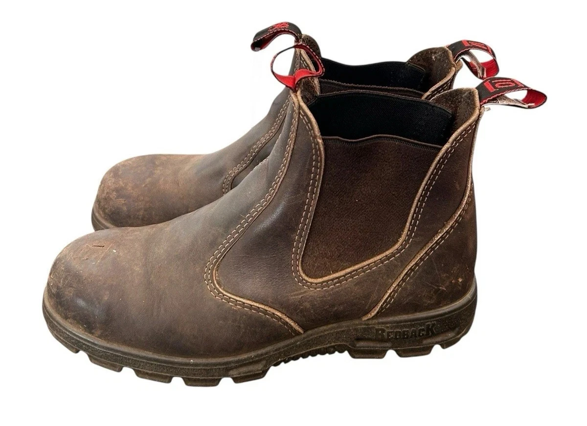 Redback UBBK Easy Escape - Bota Negra Con Puntera Suave Y Puntera Roja, Talla UK11 = EE.UU. 12
