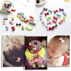 Hair Clip Kids Baby Girls 10Pcs Bow Hair Accessories Flowers Children Toddler - Picture 1 of 12