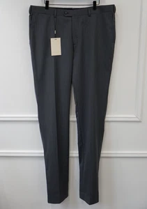 Men Suitsupply Pants Trousers Brescia Grey Wool Size 110 EU56L UK/US46L - Picture 1 of 6