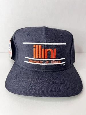 Vintage University of Illinois The Game Fighting Illini Bar Hat Snapback - NWT - Image 1 of 4