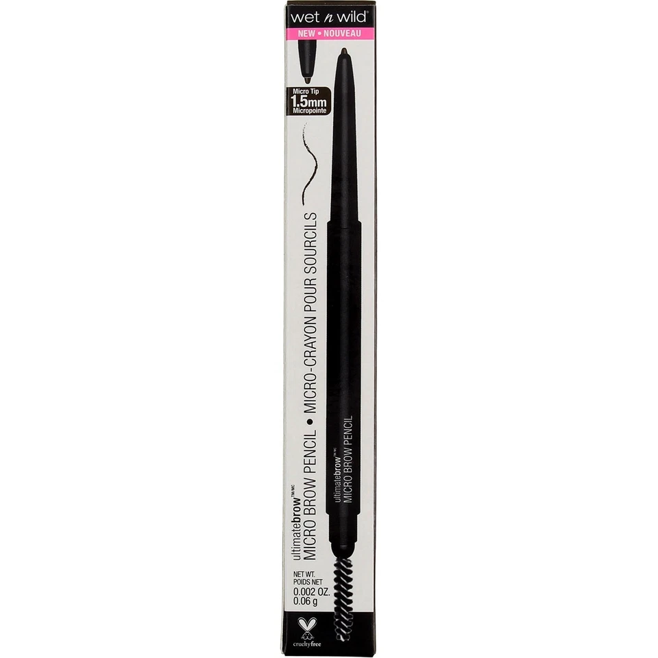 Wet N Wild Ultimate Brow Micro Eyebrow Pencil Deep Brown 649a 0.2 Oz