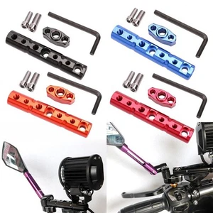 Support d'extension de rétroviseur compact pour moto facile à manipuler - Photo 1/16