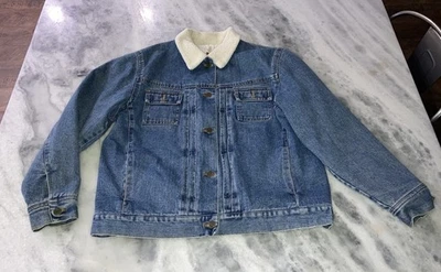 Chaqueta vaquera vintage Ralph Lauren talla grande cuello camionero sherpa Foto 1 de 4