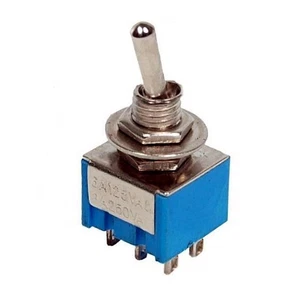 Mini interruttore basculante 1 o 2 poli - 3, 6 pin a scatto o tasto - 125VAC/3A 2pz - Foto 1 di 14