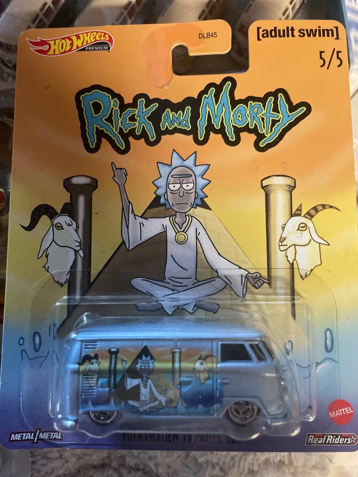 Autobús de panel Hot Wheels Premium Pop Culture Rick and Morty 5/5 Volkswagen T1 nuevo Foto 1 de 1