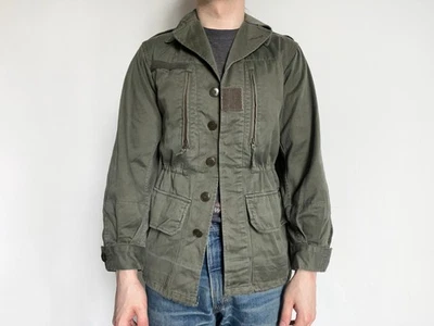 Chaqueta de Combate Vintage Años 80 Ejército Francés F1 Verde Oliva Hecha en Francia Talla 88С, S Foto 1 de 4
