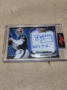 2025 Leaf Sports Heroes Jim Kelly “237 TD’s” Inscription Auto Autograph 92/100 - Picture 1 of 2