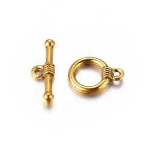 Tibetan Ring Toggle Clasps - Picture 1 of 8