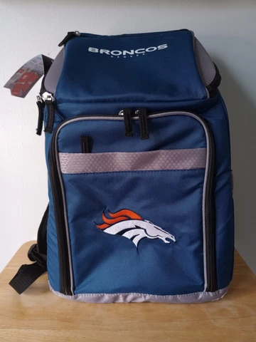 Rawlings | NFL Soft-Sided Backpack Cooler | 32-Can Capacity | Denver Broncos Cover