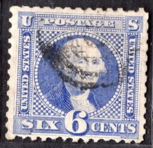 US 1869 SIX CENTS SCOTT #115 USED, NICELY CENTERED - Picture 1 of 2