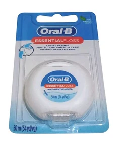 ORAL - B ESSENTIAL DENTAL FLOSS CAVITY DEFENSE MINT 50 M 54 YARDS / ^ - Picture 1 of 2