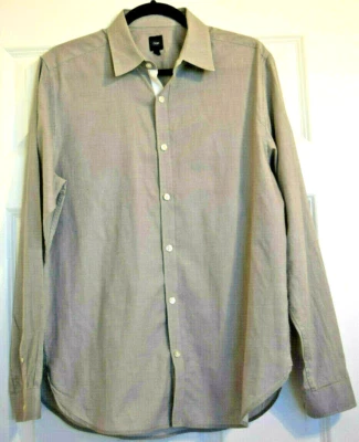 Мужская серая рубашка с длинным рукавом Gap размер средний - Изображение 1 из 4