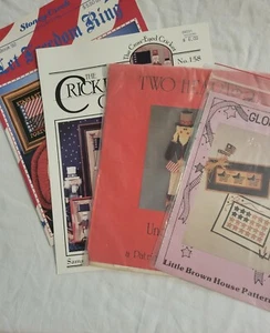 Patriotic Patterns Lot of 4 all are Vintage New - Picture 1 of 8