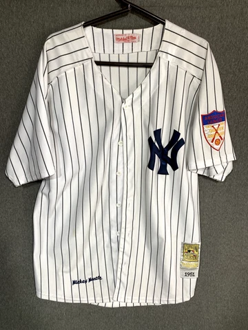 New York Yankees Home Jersey Men Size 52 Mickey Mantle 7 Cooperstown Classic Cover