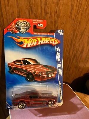 HOT WHEELS BATTLE FORCE F '67SHELBY GT 500 02/10MUSCLE MANIA - Изображение 1 из 2