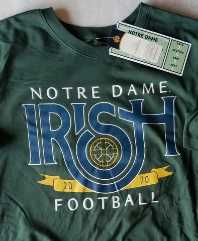 Notre Dame Football 2020 The Shirt Fighting Irish T-Shirt Mens Size Large NEW Cover