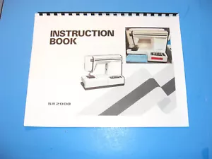 New Home SR 2000 Sewing Machine Instruction Manual - Printed - Picture 1 of 2