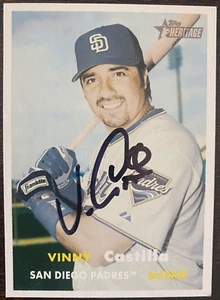 Vinny Castilla Signed Autographed 2006 Topps Heritage San Diego Padres - Picture 1 of 1