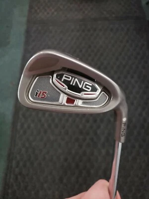 NEAR MINT! Ping i15, 7 Iron, White Color Lie, AWT Steel Stiff, PING Grip #P918 - Image 1 of 4