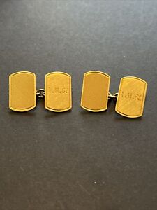Vintage 18ct GOLD Cufflinks 9.25g Cuff Links