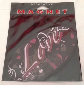 Love Decorative Oval Magnet Car Kitchen Fridge Locker Trailer Magnetic - Picture 1 of 3