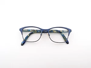 Vera Wang Eyeglasses, Frames Only, 51-16-140, Metal/Plastic, Blue, Cat Eye - Picture 1 of 18