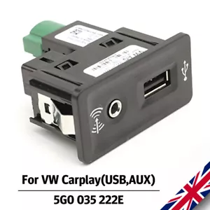 Interruptor de conexión de medios AMI puerto USB AUXILIAR MDI Carplay para Golf 7 5G0035222E - Imagen 1 de 8