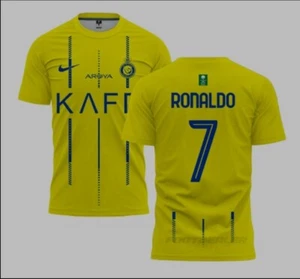 Cristiano Ronaldo CR7  Al Nassr Home Player Version  Jersey - Picture 1 of 9