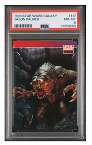 1993 Topps Star Wars Galaxy Series 1 #117 Jason Palmer Rancor PSA 8 LOW POP - Picture 1 of 2