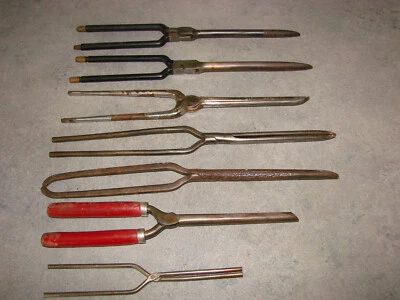 Ancien lot de fer à friser - Coiffeur - Barbier - Photo 1/4