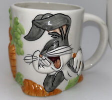 Looney Tunes Bugs Bunny 3D Mug Coffee Cup Warner Bros Gibson 16 Oz Vintage 1998