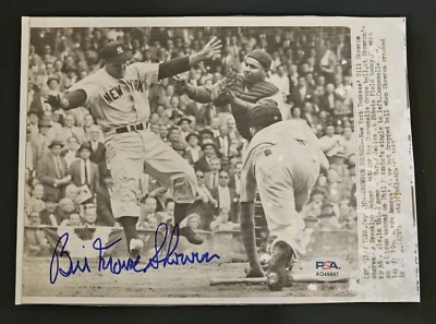 BILL MOOSE SKOWRON Assinado PRESS FOTO-ROY CAMPANELLA-NOVA YORK YANKEES-PSA - Imagem 1 de 4