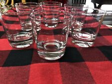 Set of 6 Clear Drinking Glasses 8oz Flared Juice Whiskey Wine Barware 3.25"
