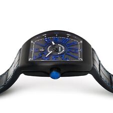 フランクミュラー ヴァンガード ブラックチタン 腕時計 V45 SC DT TT NR BR AC NR ブルー