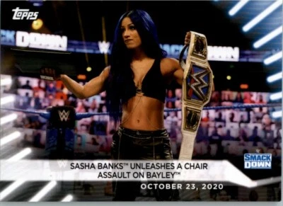 2021 Topps WWE Women's Division Sasha Banks #85 - Image 1 of 2
