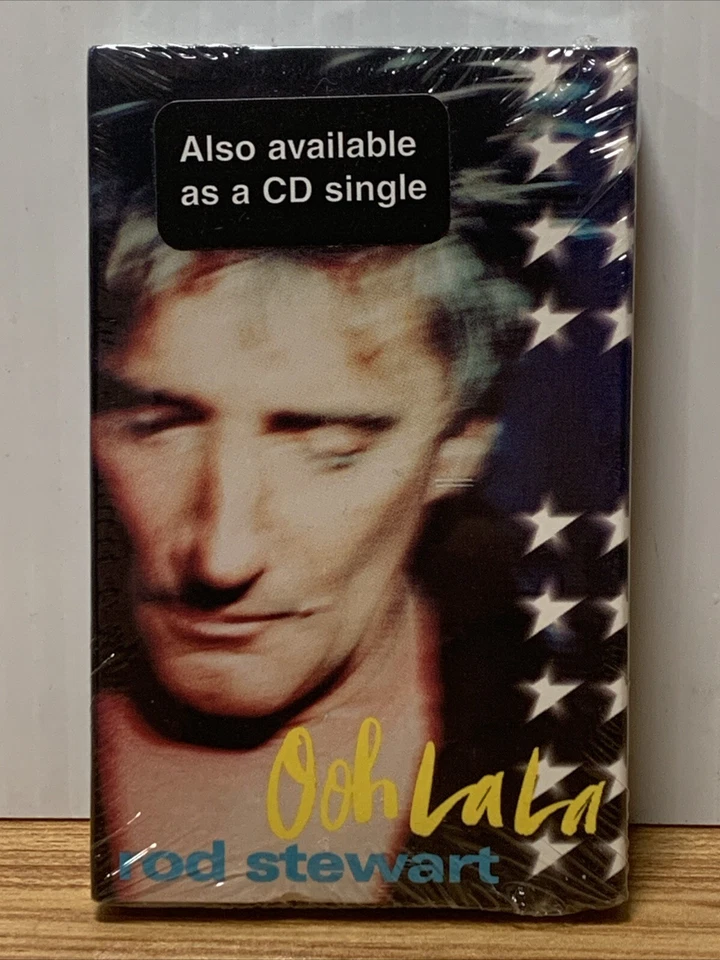Rod Stewart:  Ooh La La  / Night Like This Cassette Single NEW SEALED - Image 1 of 3