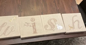 Pottery Barn Kids WISH Leinwand Wandbild - Bild 1 von 9