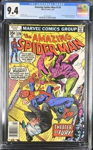 CGC AMAZING SPIDER-MAN #179 NM 9.4 1978 GREEN GOBLIN APPEARANCE - Picture 1 of 2