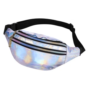  Wasserdichte Strandtasche Bauchtasche Damen glänzend Wasit Bags Sport Taille - Bild 1 von 10