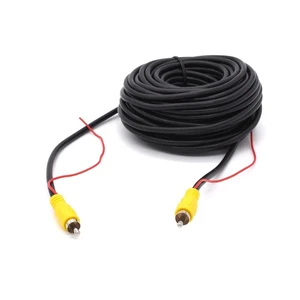 20m Cinch Adapter (m-m) Verlängerung Kabel mit Stromanschluss für Rückfahrkamera - Picture 1 of 1