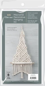 Macrame Decorative Wall Hanging Kit Christmas Tree Boho Rustic Minimalist Decor - Picture 1 of 6